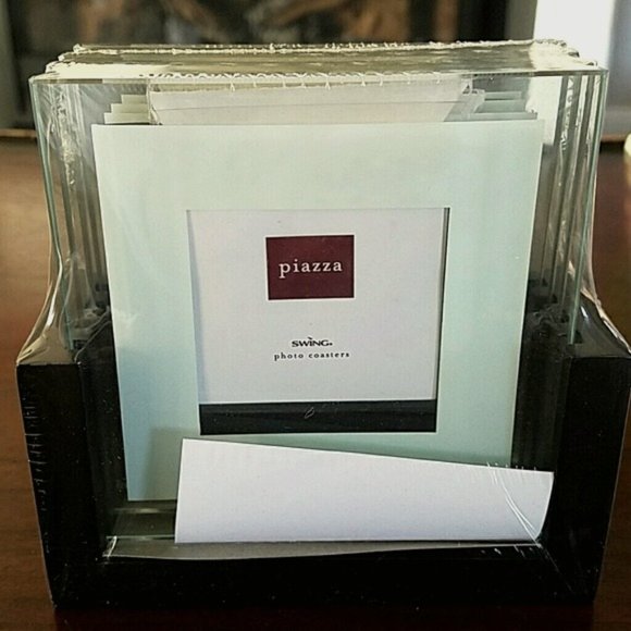 Swing PIAZZA PHOTO Glass COASTER SET - Picture 1 of 5